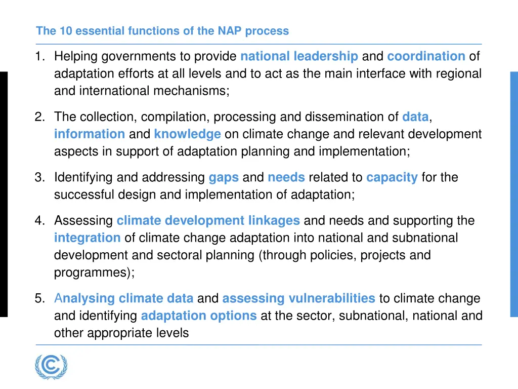 the 10 essential functions of the nap process