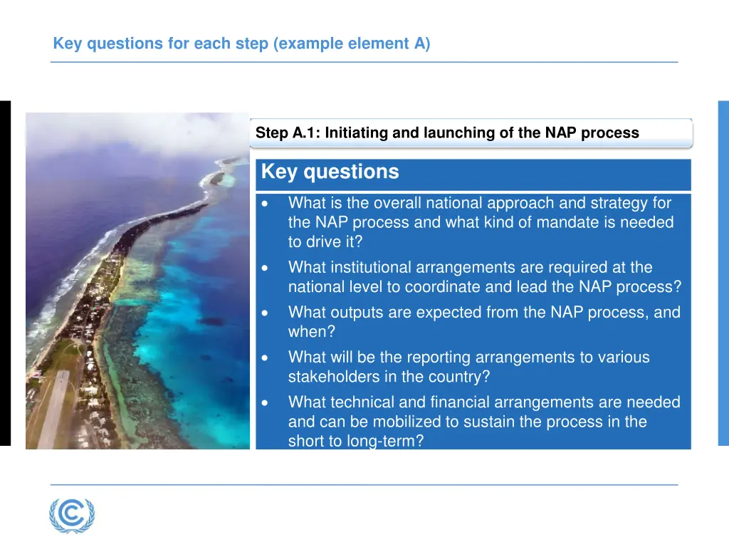 key questions for each step example element a