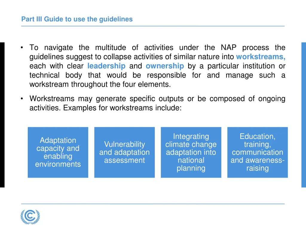 part iii guide to use the guidelines