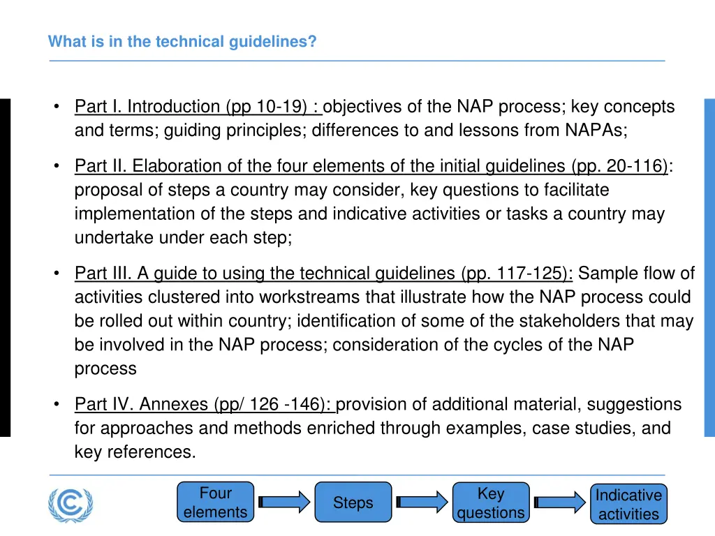 what is in the technical guidelines