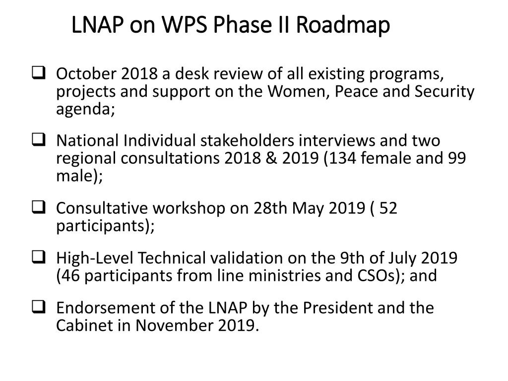 lnap on wps phase ii roadmap lnap on wps phase