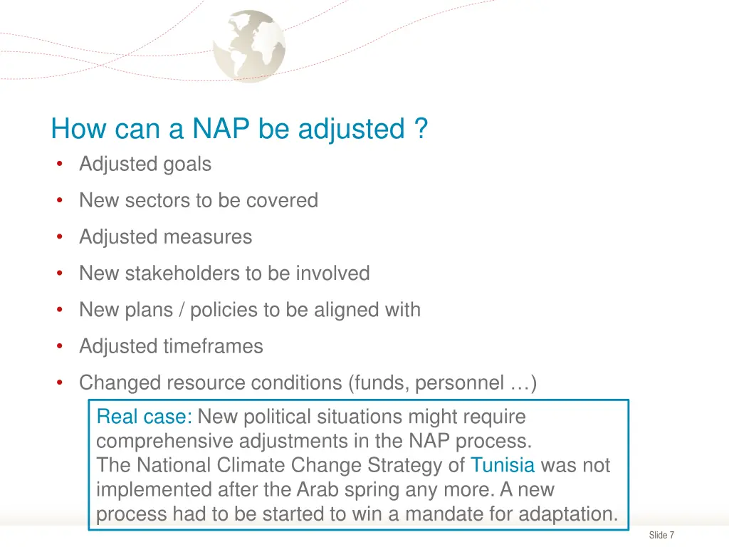 how can a nap be adjusted adjusted goals