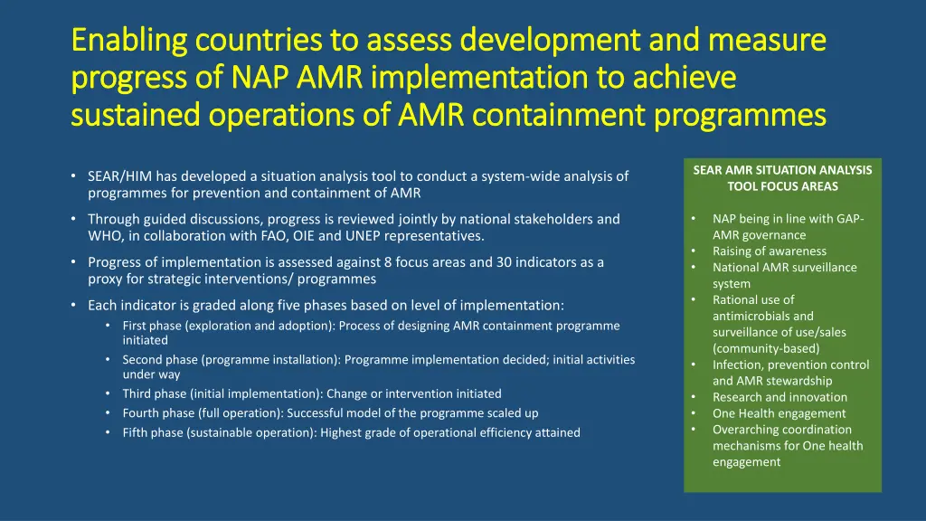 enabling countries to assess development