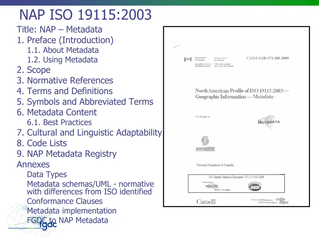 nap iso 19115 2003 title nap metadata 1 preface