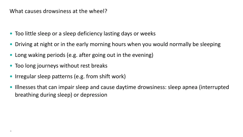 what causes drowsiness at the wheel