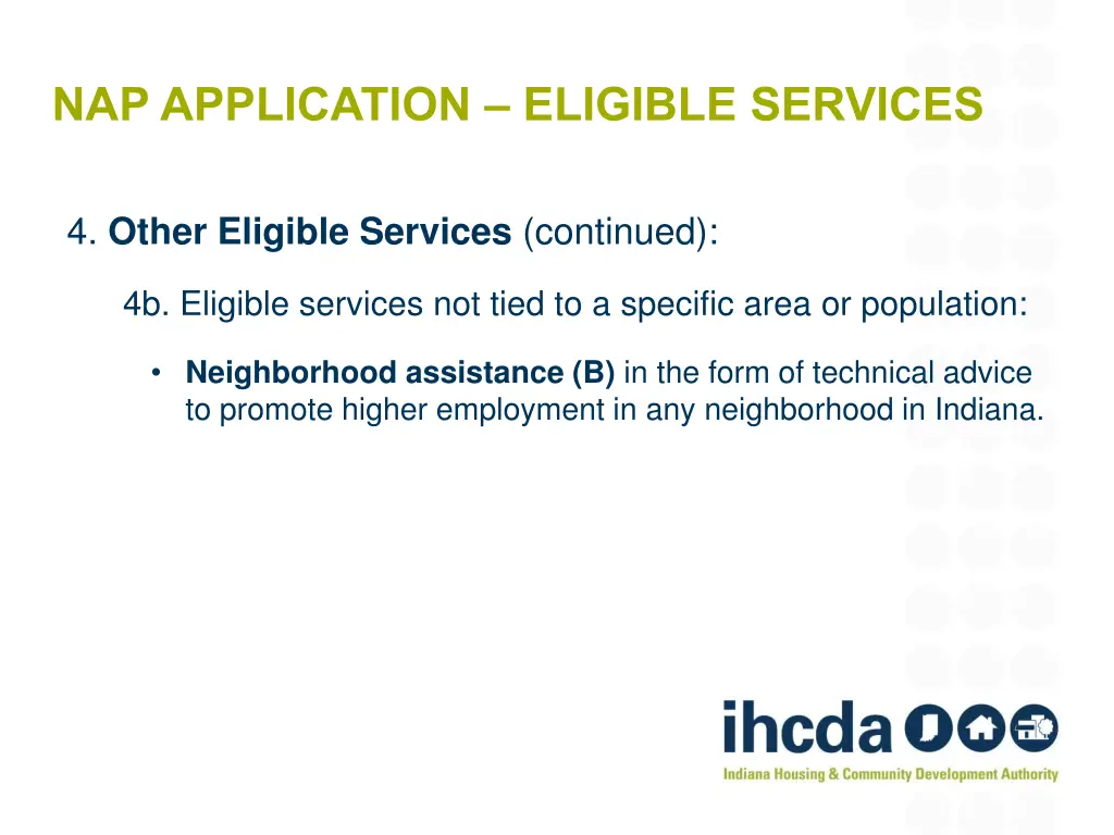 nap application eligible services 2