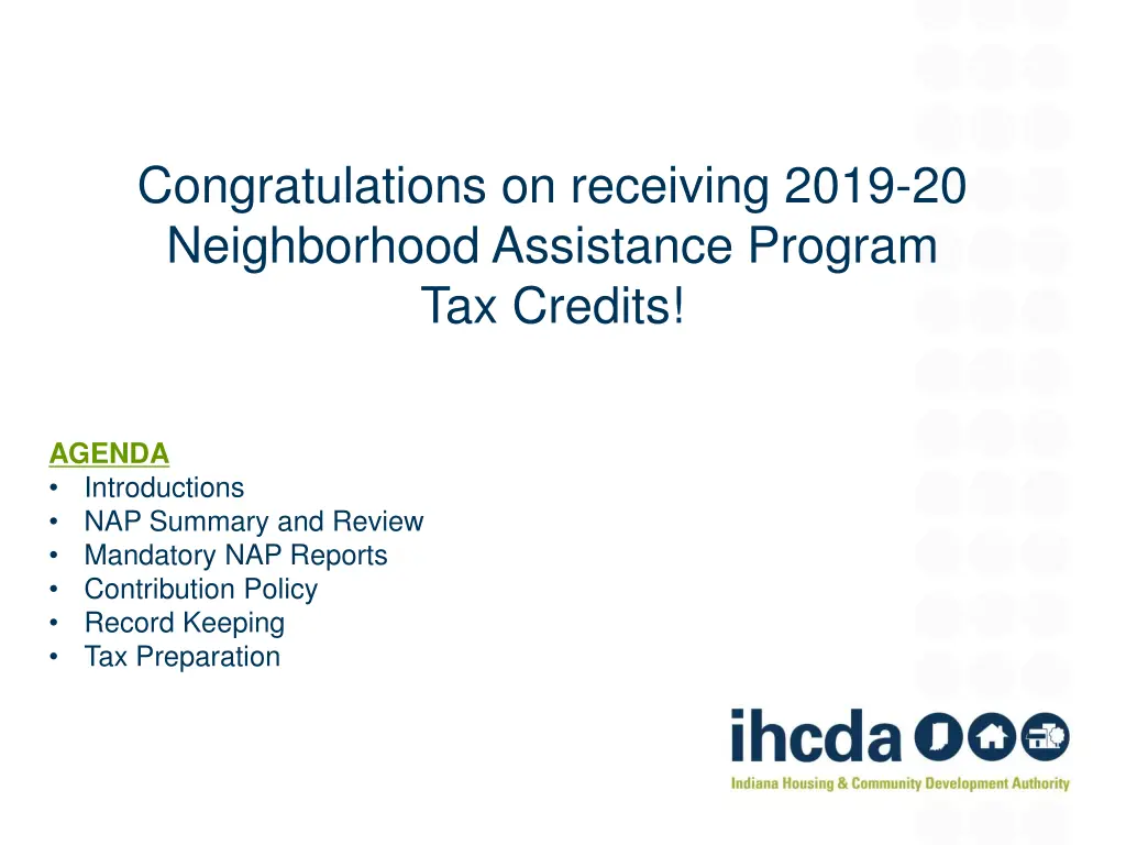 congratulations on receiving 2019 20 neighborhood