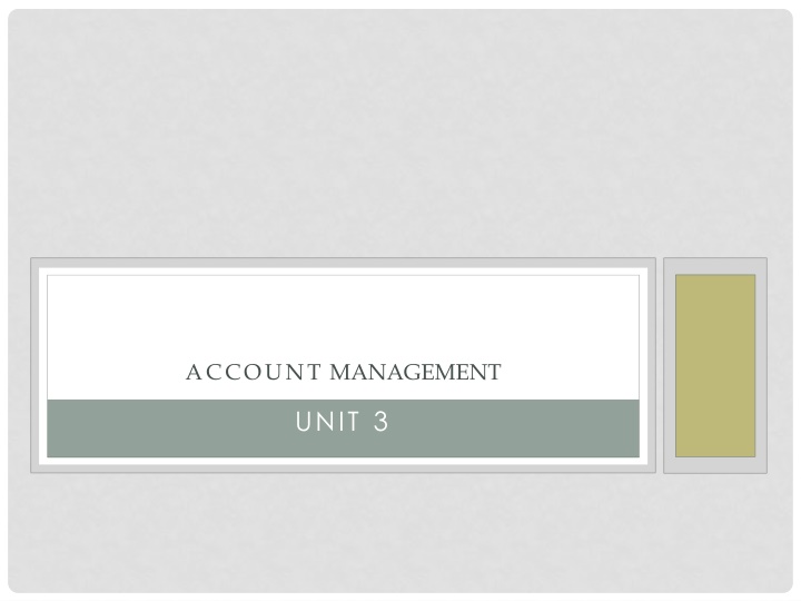 account management