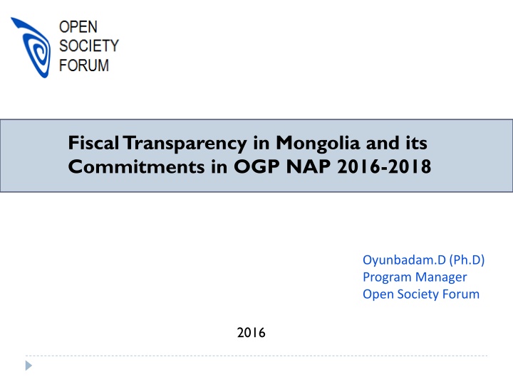 fiscal transparency in mongolia