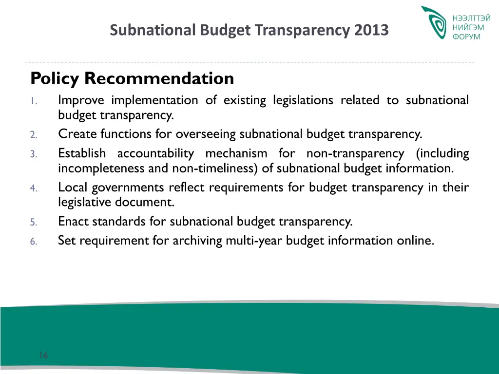 subnational budget transparency 2013 1