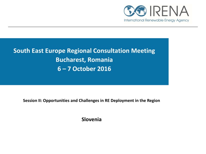 south east europe regional consultation meeting