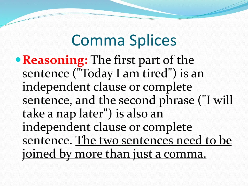 comma splices 3