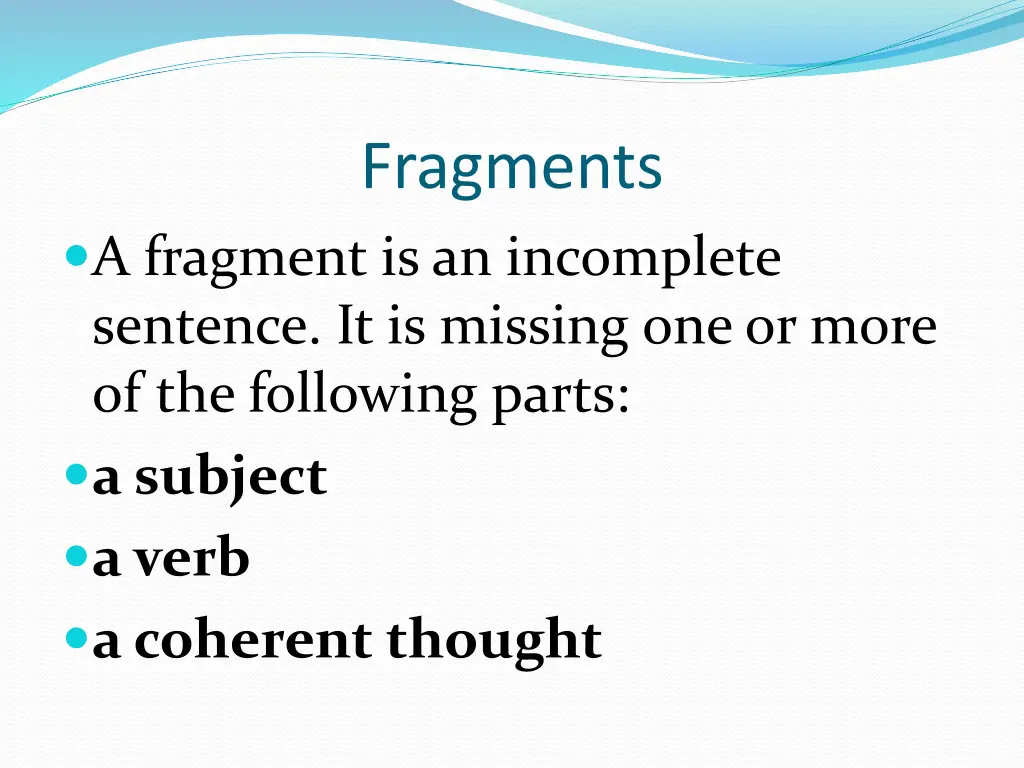 fragments