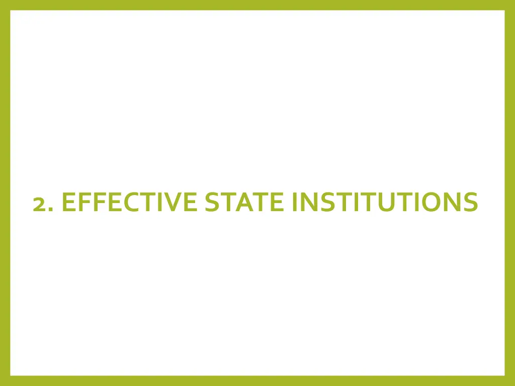 2 effective state institutions