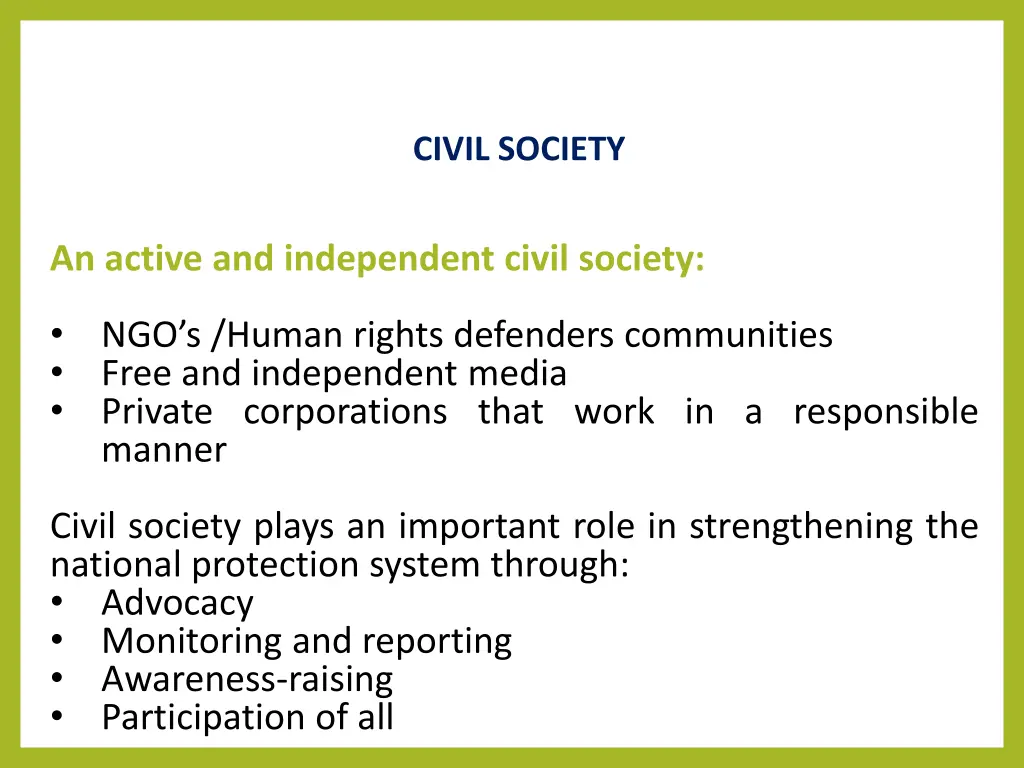 civil society