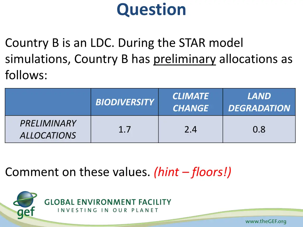 question 1