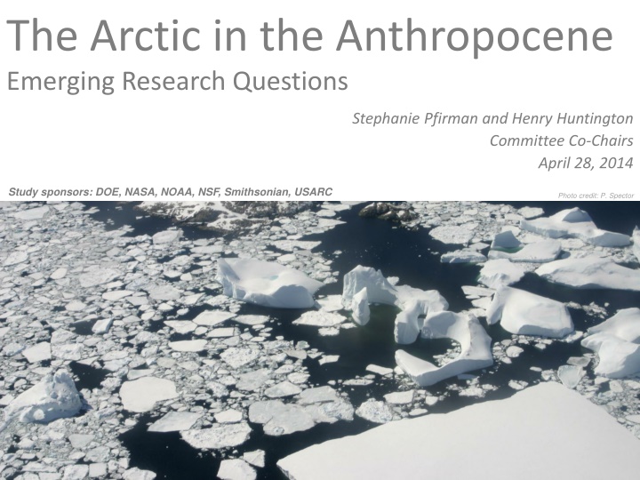 the arctic in the anthropocene emerging research