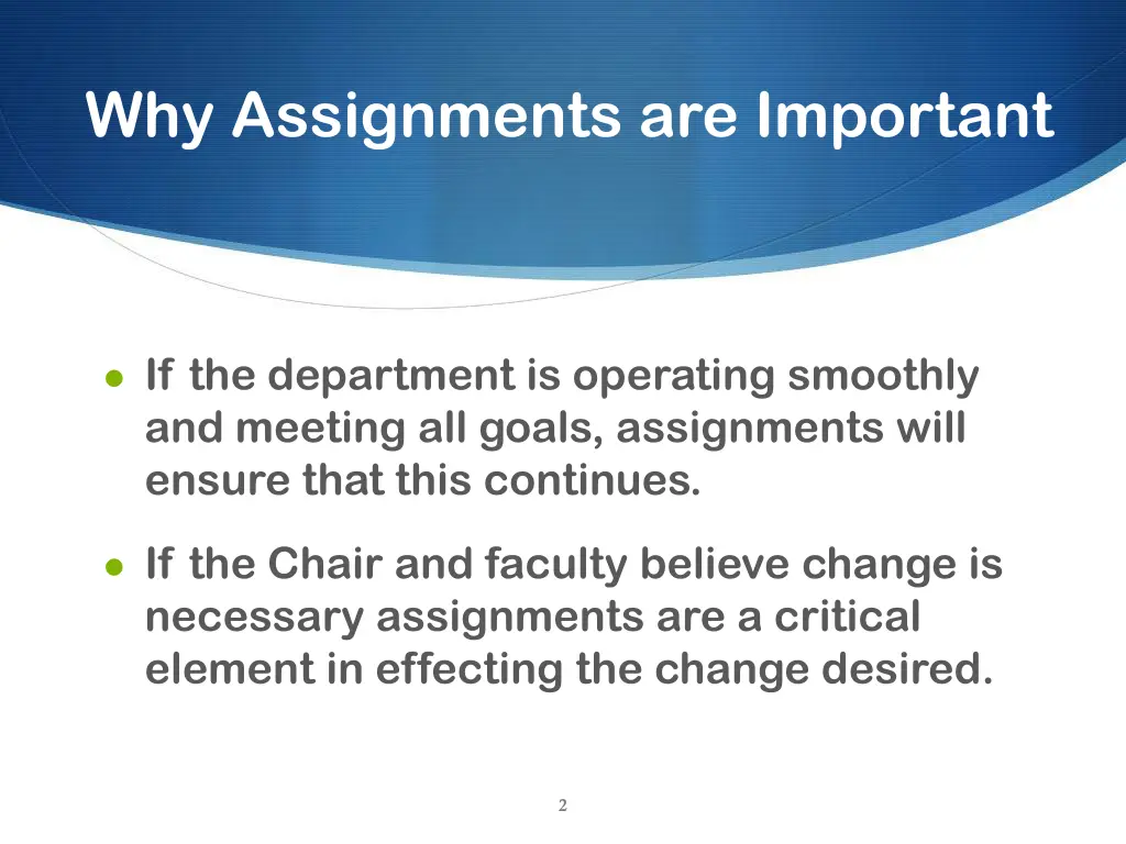 why assignments are important