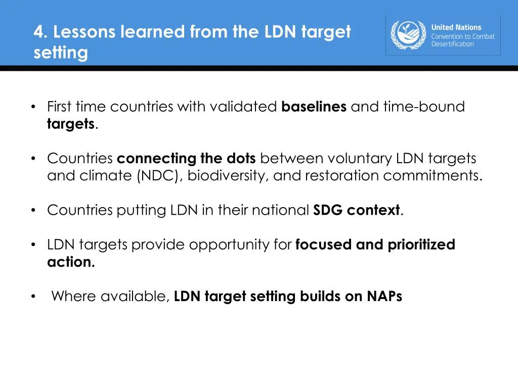 4 lessons learned from the ldn target setting