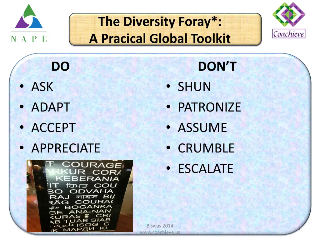 the diversity foray a pracical global toolkit