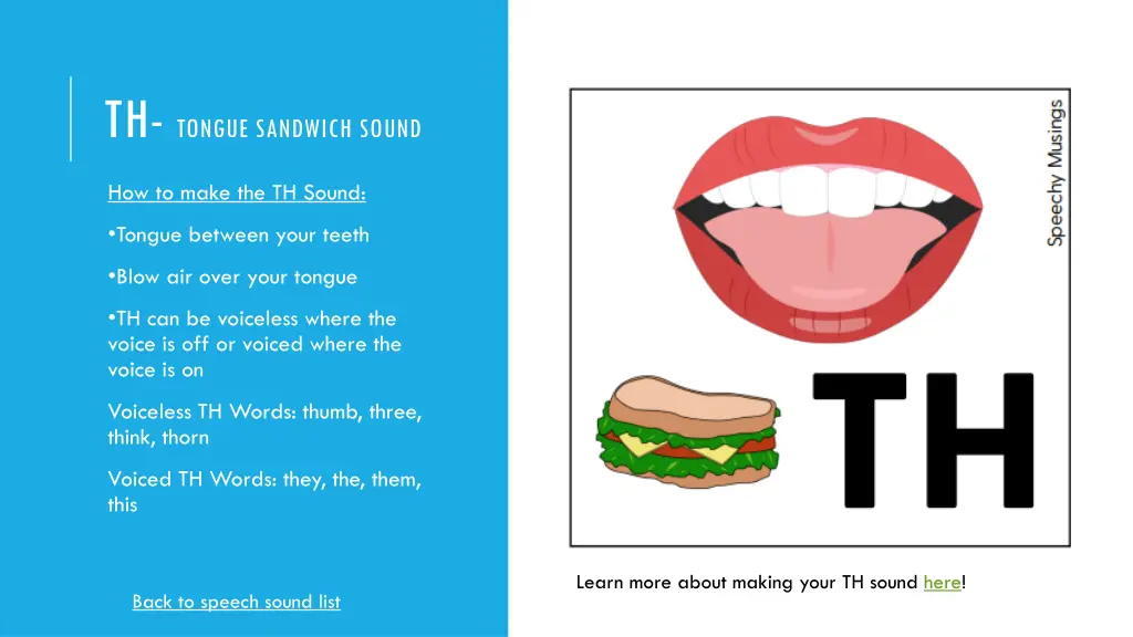 th tongue sandwich sound