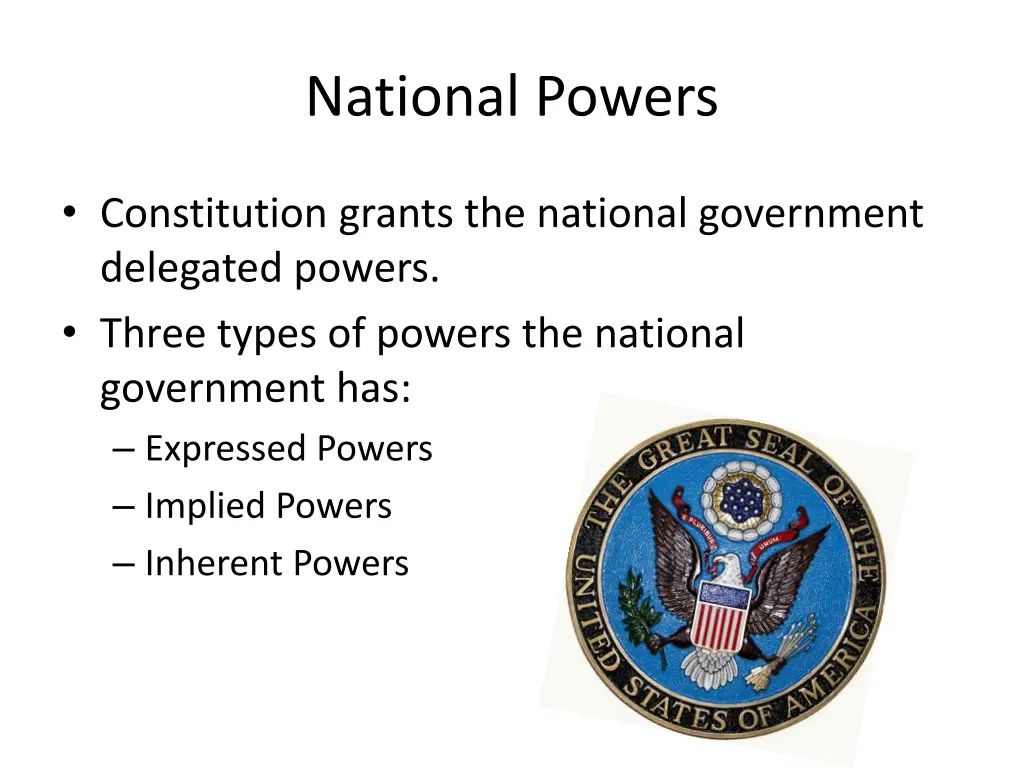 national powers