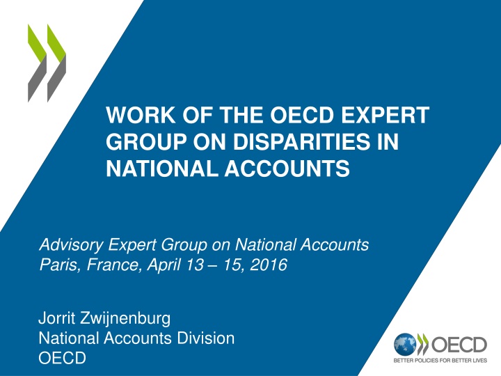 work of the oecd expert group on disparities