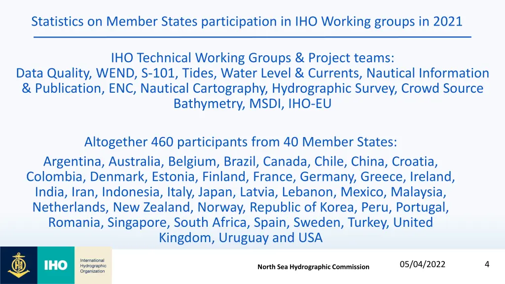 statistics on member states participation