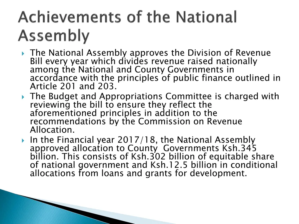 the national assembly approves the division