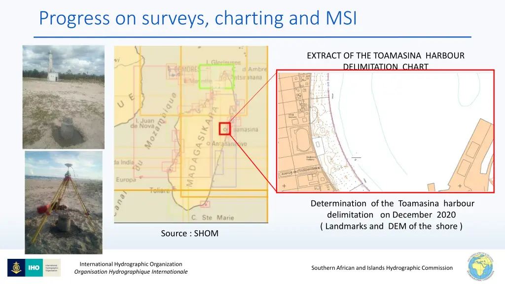 progress on surveys charting and msi