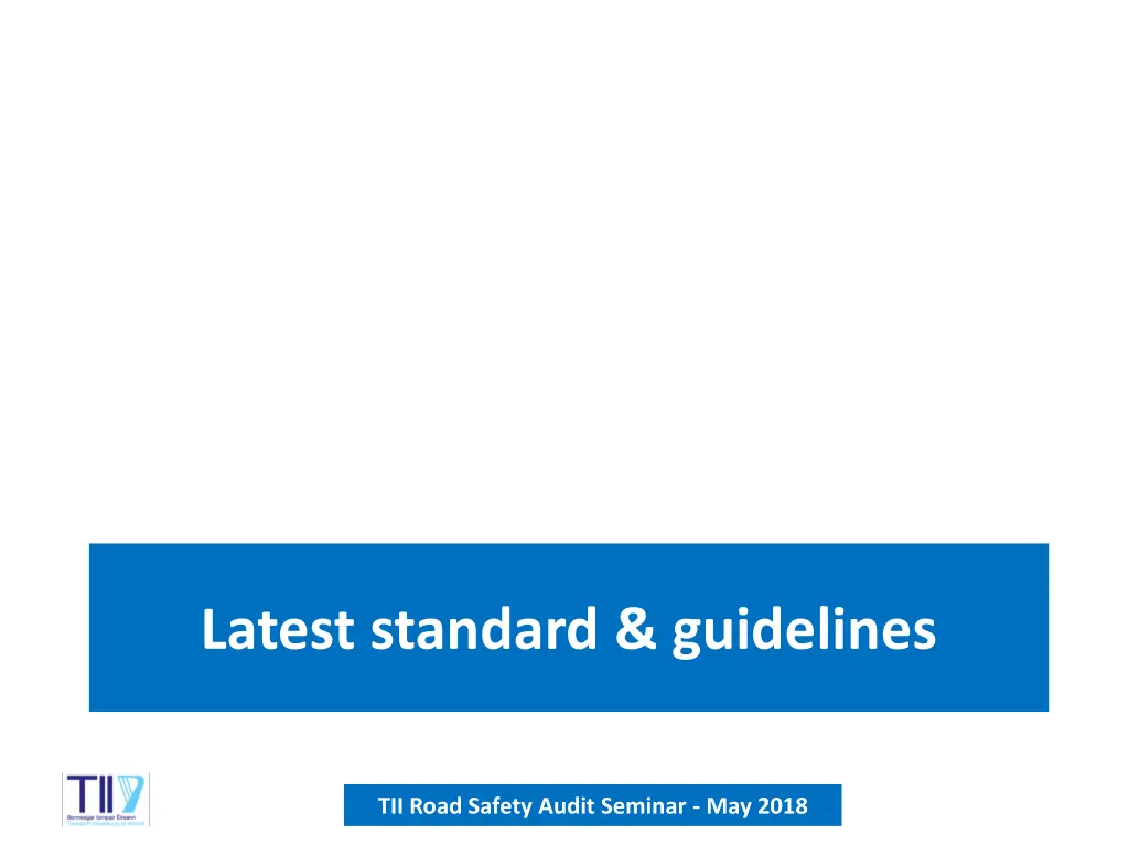 latest standard guidelines