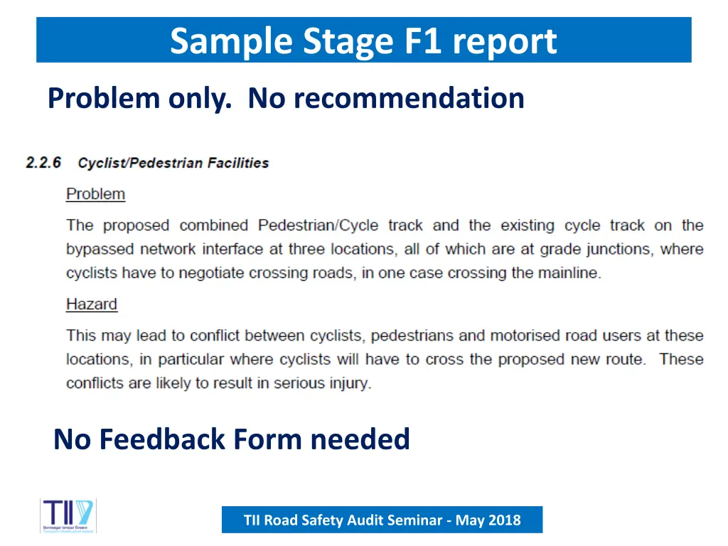 sample stage f1 report