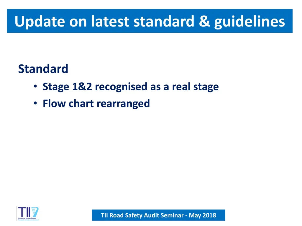 update on latest standard guidelines 1