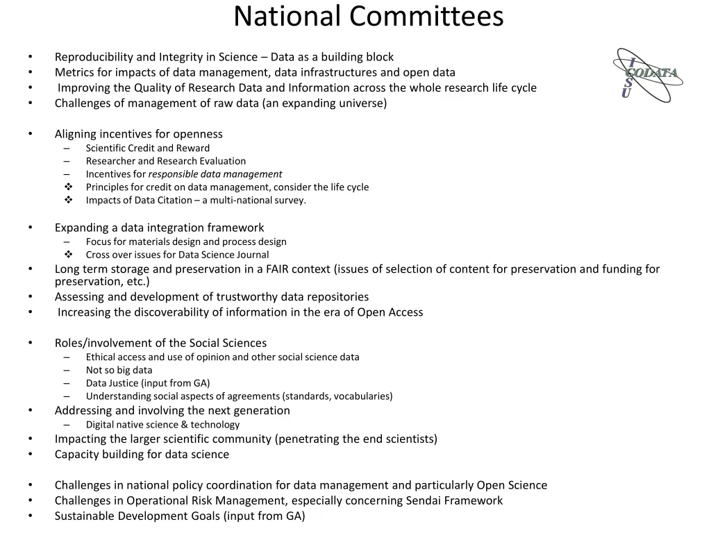 national committees