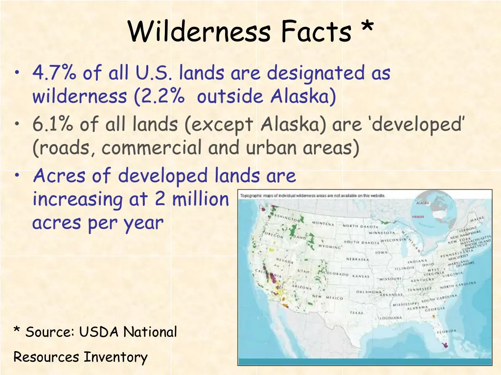 wilderness facts 4 7 of all u s lands