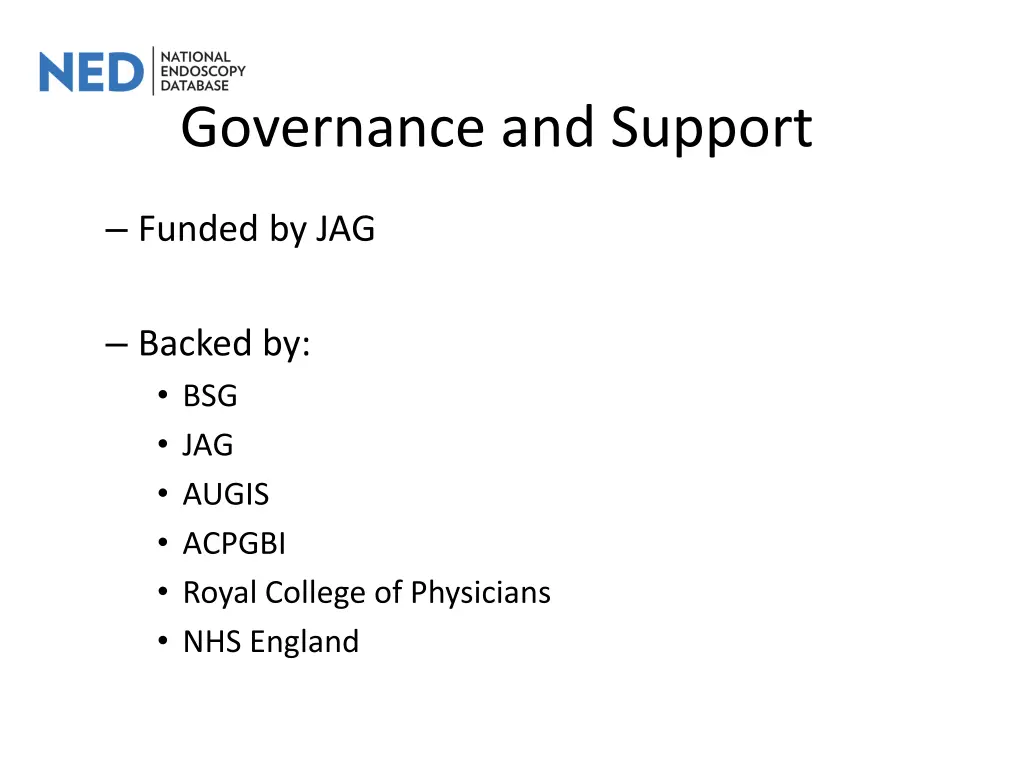 governance and support