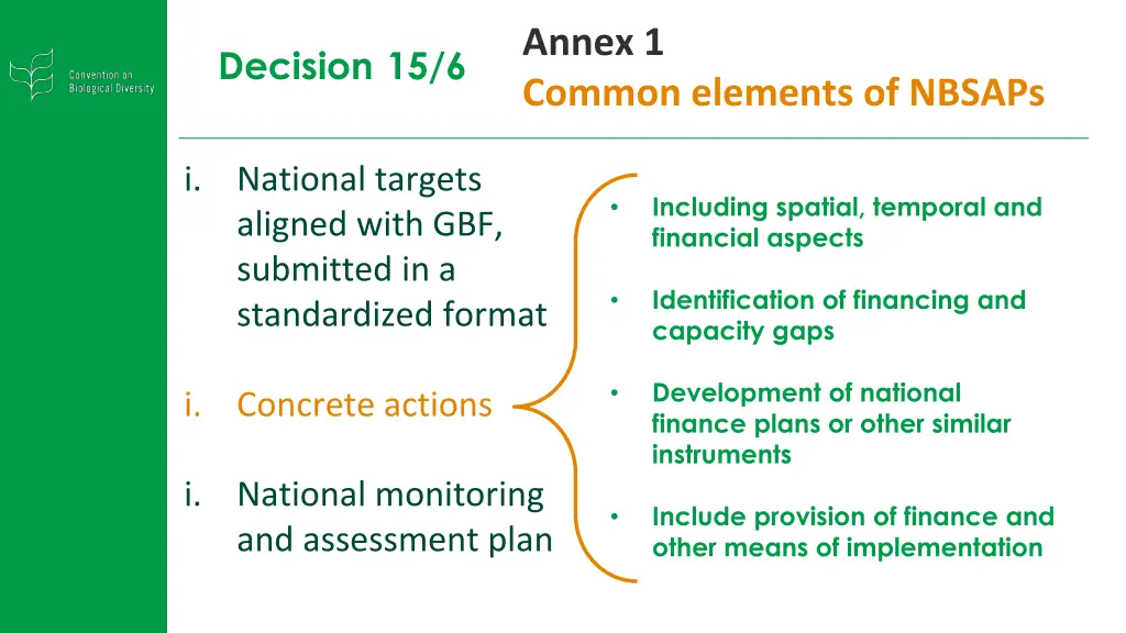 annex 1 common elements of nbsaps 1