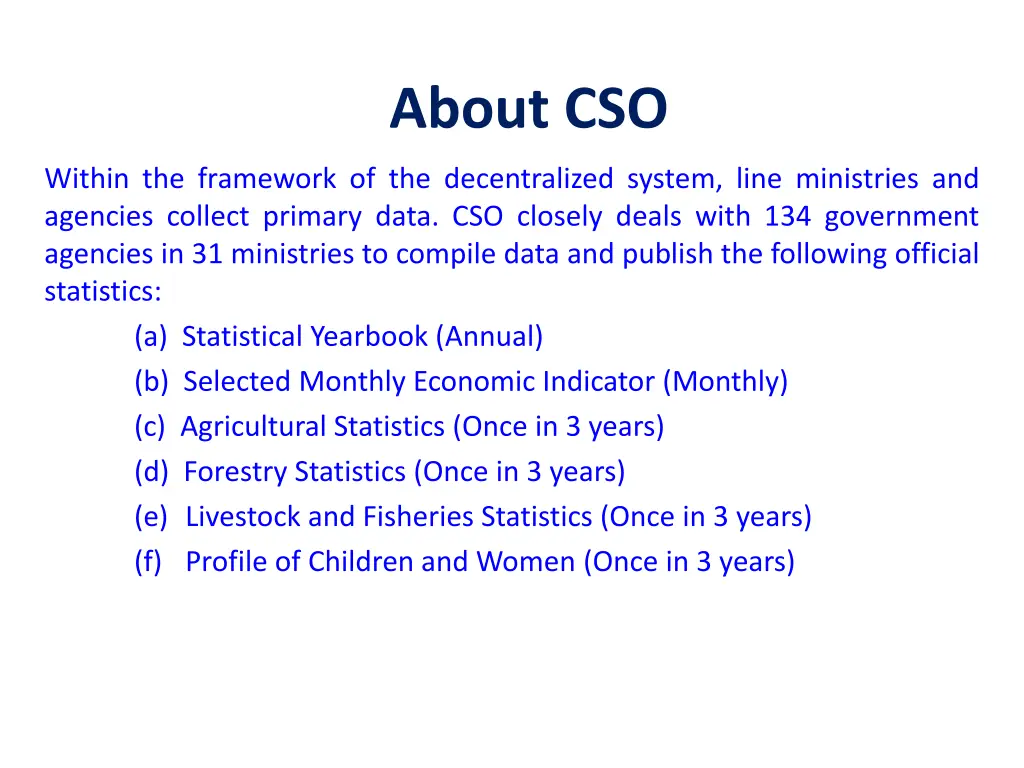 about cso