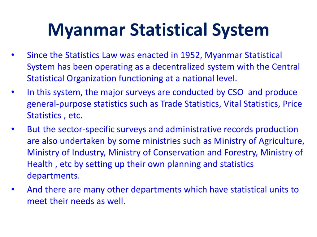 myanmar statistical system