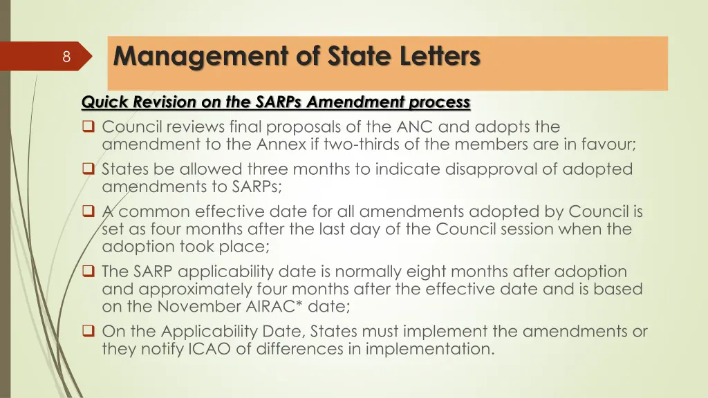 management of state letters 2