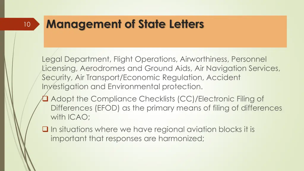 management of state letters 4