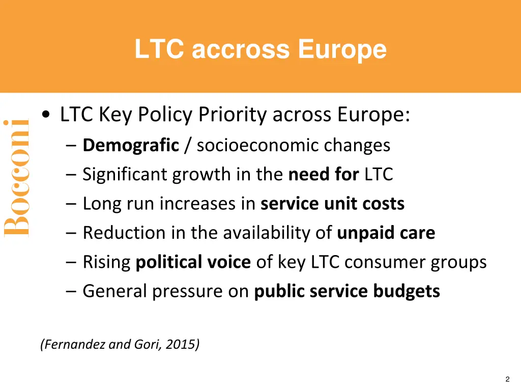 ltc accross europe