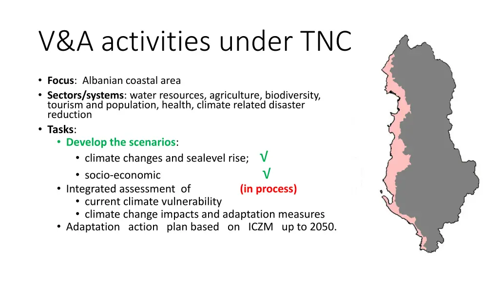 v a activities under tnc