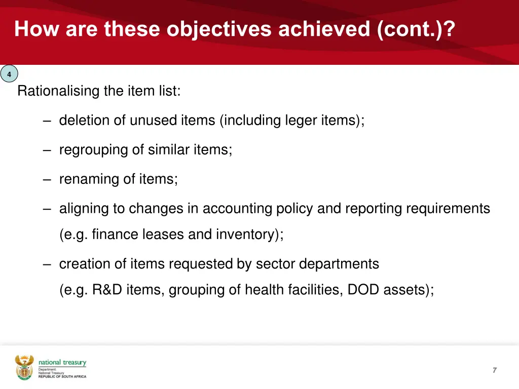 how are these objectives achieved cont 2