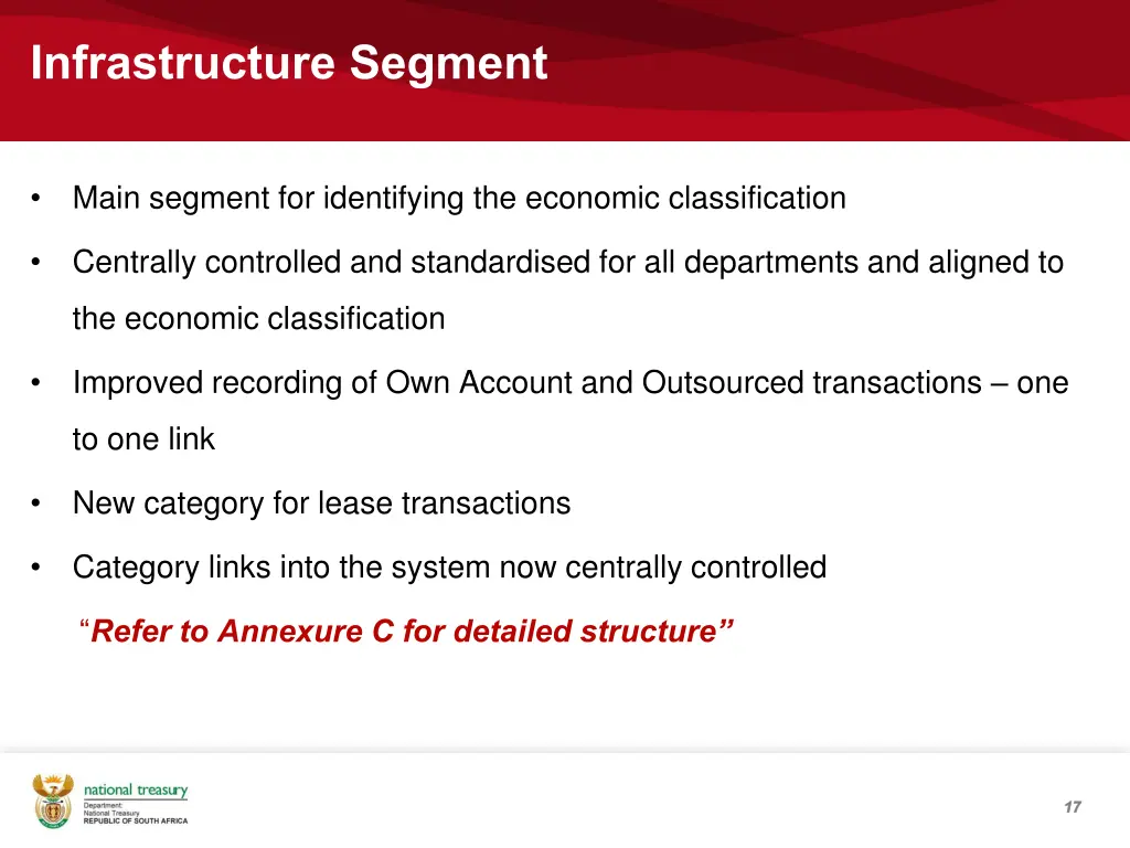 infrastructure segment