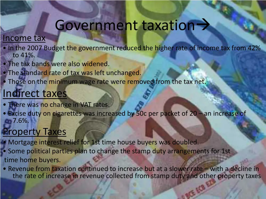 government taxation