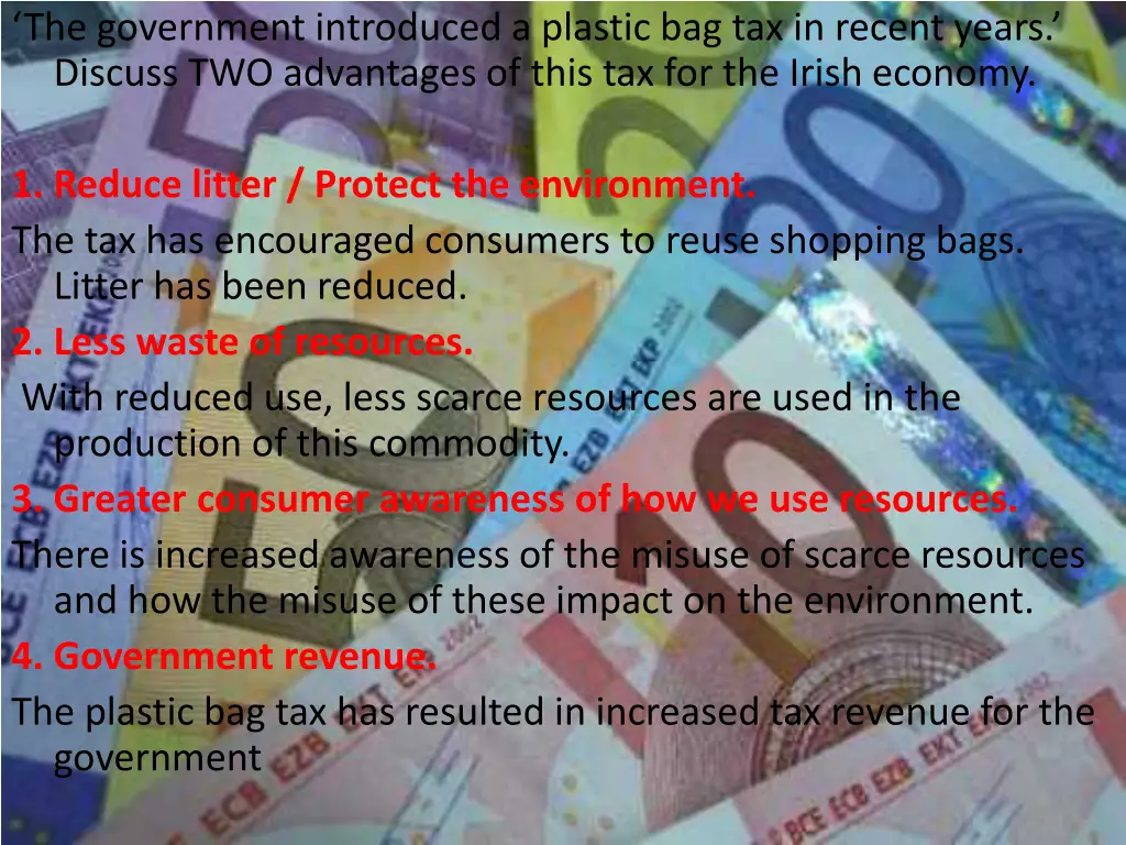 the government introduced a plastic