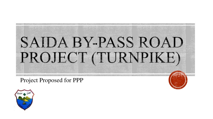 saida by pass road project turnpike