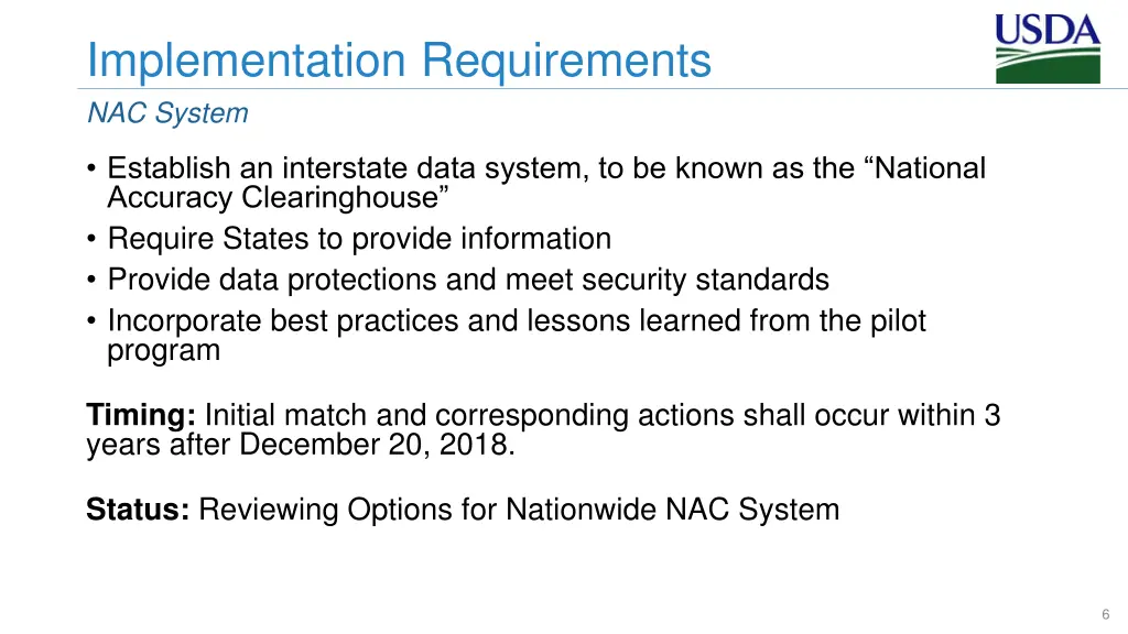 implementation requirements 3