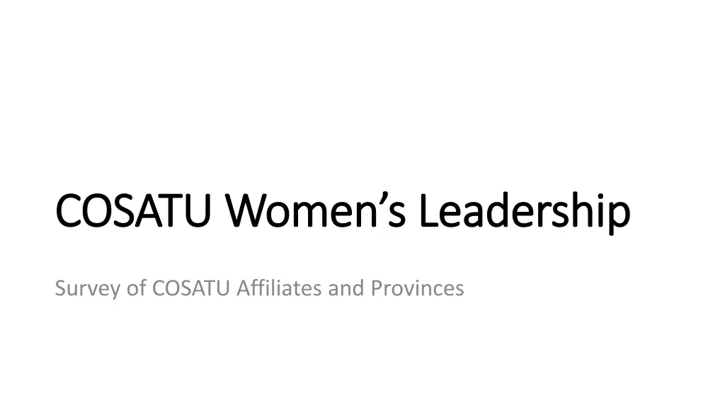 cosatu women s leadership cosatu women